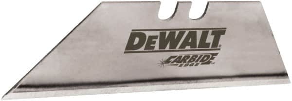 DeWALT - 5 Piece Steel Utility Knife Blade - 2-1/2" OAL - Exact Tooling