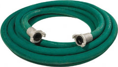 Alliance Hose & Rubber - 1" Inside x 1.88" Outside Diam, Grade 0 Synthetic Rubber, Sandblast Hose - Green, 25' Long, 150 psi Working Pressure - Exact Tooling