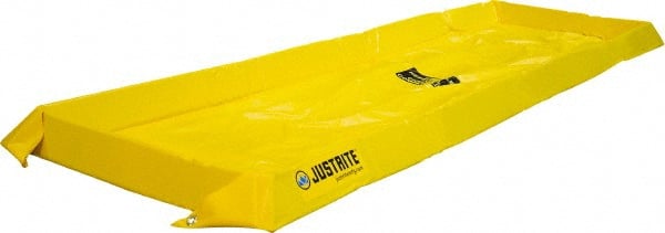 Justrite - 40 Gal Low Wall Berm - 4" High x 2' Wide x 8" Long - Exact Tooling