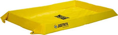 Justrite - 20 Gal Low Wall Berm - 4" High x 2' Wide x 4" Long - Exact Tooling