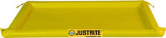 Justrite - 40 Gal Low Wall Berm - 2" High x 4' Wide x 8" Long - Exact Tooling