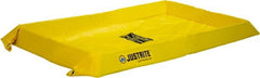 Justrite - 80 Gal Low Wall Berm - 4" High x 4' Wide x 8" Long - Exact Tooling