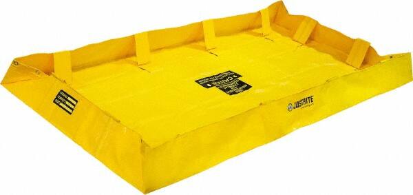 Justrite - 159 Gal Low Wall Berm - 4' Wide x 8" Long - Exact Tooling