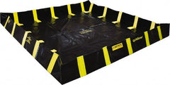 Justrite - 1,910 Gal Low Wall Berm - 16' Wide x 16" Long - Exact Tooling