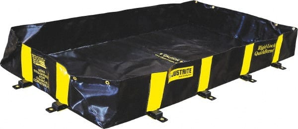 Justrite - 355 Gal Low Wall Berm - 6' Wide x 8" Long - Exact Tooling