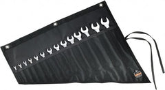 Ergodyne - 14 Pocket Gray Ballistic Polyester Tool Roll - 22" Wide x 26-1/2" Deep x 1" High - Exact Tooling
