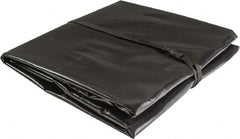 Justrite - 60" Long x 60" Wide Vinyl Tarp & Dust Cover - Black, Grommet - Exact Tooling