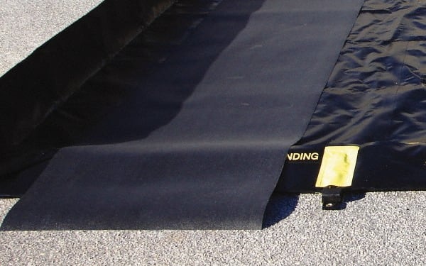 Justrite - 16' Long x 3' Wide, Spill Containment Berm Track Mat - Compatible with Berm - Exact Tooling