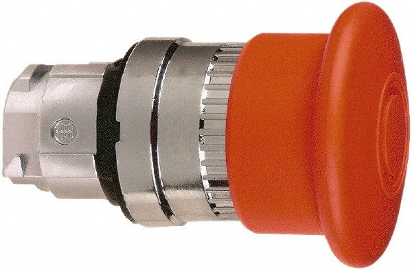 Schneider Electric - 22mm Mount Hole, Extended Mushroom Head, Pushbutton Switch Only - Round, Red Pushbutton, Maintained (MA), Momentary (MO) - Exact Tooling