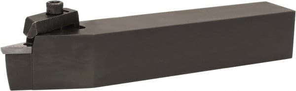 Hertel - VPGR.33., 0° Lead Angle IVVC External Neutral Indexable Profiling Toolholder - 1" Shank Height x 1" Shank Width, 6" Long, Steel - Exact Tooling