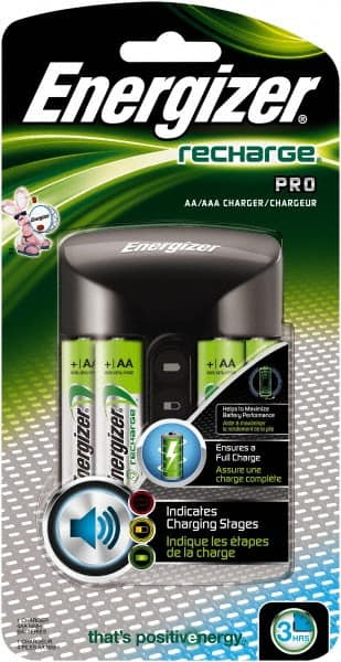 Energizer - 100 to 240 Volt Recharge Pro Charger - NiMH Compatible - Exact Tooling