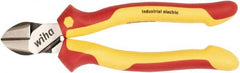 Wiha - 8" OAL, 0.098" Capacity, Diagonal Cutter - Cushion Grip Handle - Exact Tooling