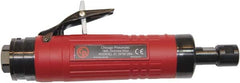 Chicago Pneumatic - 1/4" Collet, Straight Handle, Air Angle Die Grinder - 12,000 RPM, Rear Exhaust, 33.9 CFM, 1.2 hp, 90 psi, 9.5mm Inlet - Exact Tooling