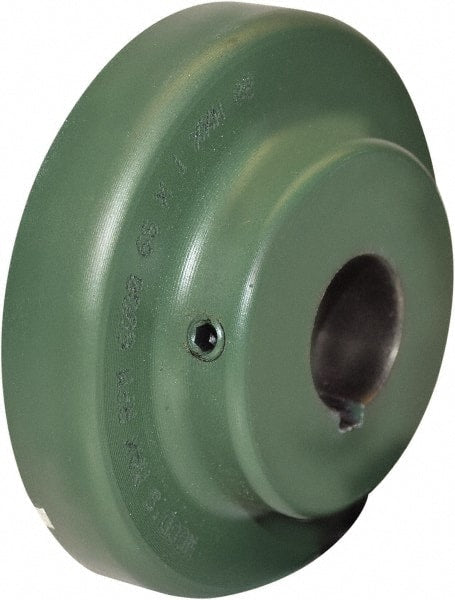 TB Wood's - 7/8" Max Bore Diam, 6-3/8" Hub, 9 Flexible Coupling Flange - 6-3/8" OD, 2-13/32" OAL, Cast Iron, Type S - Exact Tooling