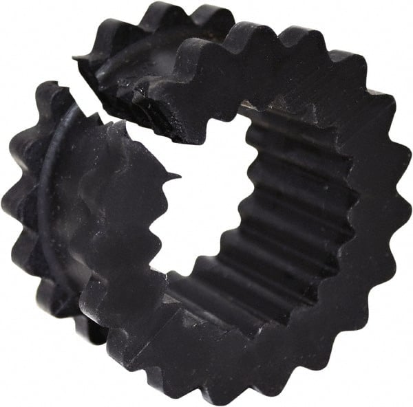TB Wood's - 8 One Piece Split Flexible Coupling Sleeve - 5-1/16" OD, 2-1/2" OAL, EPDM, Order 2 Hubs with Same OD & 1 Insert for Complete Coupling - Exact Tooling
