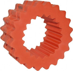 TB Wood's - 10 One Piece Solid Flexible Coupling Sleeve - 7-1/16" OD, 3-7/16" OAL, Hytrel, Order 2 Hubs with Same OD & 1 Insert for Complete Coupling - Exact Tooling