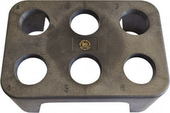 Made in USA - 6 Tool Capacity, Toolholder Size 50, Portable Plastic Tool Holder Rack and Tray - 14-1/2 Inch Long x 10 Inch Wide x 6-1/4 Inch High - Exact Tooling