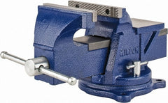 Wilton - 6" Jaw Width, 6" Opening Capacity, 3" Throat Depth, Steel Swivel Bench Vise - Bolt Down Base Attachment - Exact Tooling