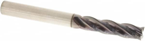Sumitomo - 12mm, 48mm LOC, 12mm Shank Diam, 100mm OAL, 4 Flute, Solid Carbide Square End Mill - Single End, TIAlCrN Finish, Spiral Flute, 30° Helix, Centercutting, Right Hand Cut, Right Hand Flute - Exact Tooling