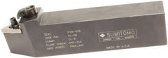 Sumitomo - MTEN, Neutral Cut, 30° Lead Angle, 1/2" Shank Height x 1/2" Shank Width, Negative Rake Indexable Turning Toolholder - 4" OAL, TNMG 22 Insert Compatibility, Series Multi-Option - Exact Tooling