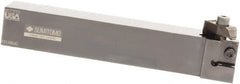 Sumitomo - GWB, External, Left Hand, 5mm Max Depth of Cut, 4.5 to 5.99mm Groove Width, Indexable Grooving Tool Holder - CGA.. Insert Compatibility, 25.4mm Shank Height, 25.4mm Shank Width, 153.39mm OAL - Exact Tooling