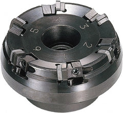 Sumitomo - 80mm Cut Diam, 25.4mm Arbor Hole, 75° Indexable Chamfer & Angle Face Mill - 6 Inserts, SNEN 0903..\xB6SNG 32. Insert, Right Hand Cut, Series Sumiboron - Exact Tooling