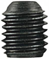 Value Collection - M8x1.25 Metric Coarse, 45mm OAL, Cup Point Set Screw - Grade 14.9 (45H) Alloy Steel, 4mm Key - Exact Tooling