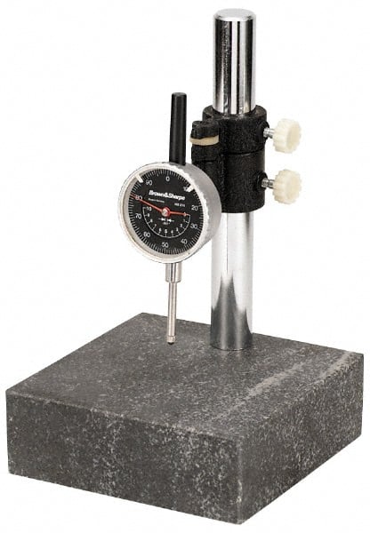 TESA Brown & Sharpe - Indicator and Base Kit - Include Black Face Indicator, Stand - Exact Tooling