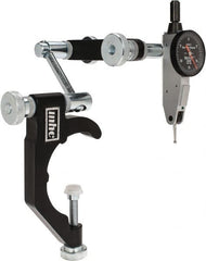 TESA Brown & Sharpe - 0.0005" Graduation, 0.03" Max Meas, 0-15-0 Dial Reading, Indicator & Base Kit - 2-1/2" Base Length x 3/8" Base Diam, 1" Dial Diam - Exact Tooling