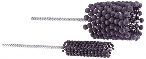 Brush Research Mfg. - 3/8" Bore Diam, 320 Grit, Silicon Carbide Flexible Hone - Extra Fine, 8" OAL - Exact Tooling