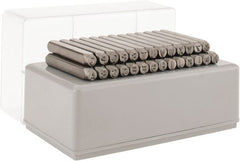 C.H. Hanson - 27 Piece, 3/16" Character Steel Stamp Set - Letters, Standard - Exact Tooling