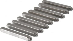 C.H. Hanson - 9 Piece, 1/8" Character Steel Stamp Set - Figures, Standard - Exact Tooling