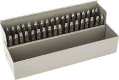 C.H. Hanson - 36 Piece, 1/8" Character Steel Stamp Set - Letters & Figures, Heavy Duty - Exact Tooling