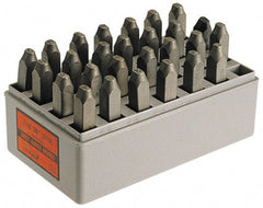 C.H. Hanson - 27 Piece, 1/8" Character Steel Stamp Set - Letters, Reverse - Exact Tooling