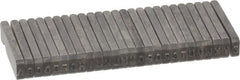 C.H. Hanson - 26 Piece, 1/16 Inch Character, Steel Type Set - 10 Character Capacity, A-Z Content - Exact Tooling