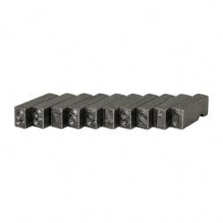 C.H. Hanson - 10 Piece, 1/4 Inch Character, Steel Type Set - 8 Character Capacity, 0-9 Content - Exact Tooling