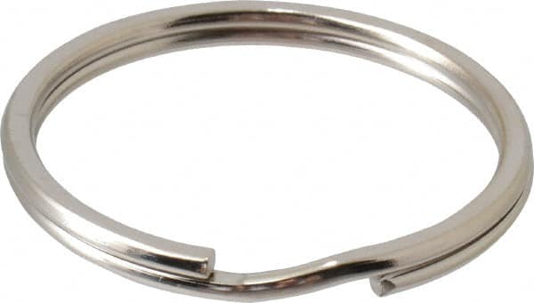 C.H. Hanson - 1-1/2" ID, 39mm OD, 4mm Thick, Split Ring - Carbon Spring Steel, Nickel Plated Finish - Exact Tooling