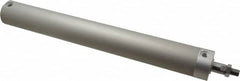 SMC PNEUMATICS - 1-1/2" Bore Double Acting Air Cylinder - 1/8 Port, 7/16-20 Rod Thread, 140 Max psi, 40 to 140°F - Exact Tooling