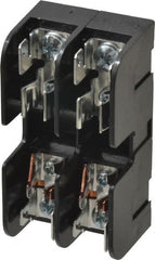 Ferraz Shawmut - 2 Pole, 10 to 14 AWG, 600 VAC/VDC, 30 Amp, DIN Rail Mount, Screw Mount Fuse Block - 13/32 Inch Diameter x 1-1/2 Inch Fuse Length, 3.04 Inch Long x 1.6 Inch Wide x 1.31 Inch High Block - Exact Tooling