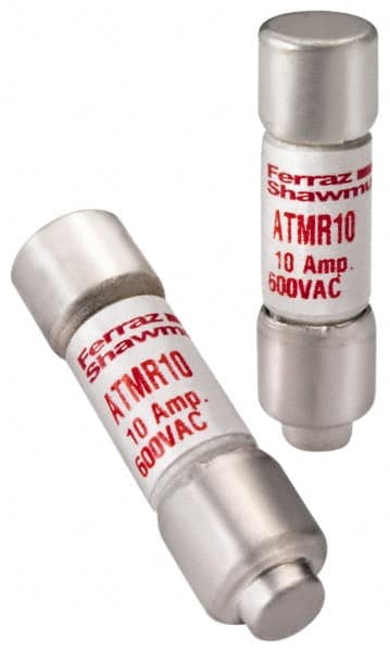 Ferraz Shawmut - 600 VAC/VDC, 0.13 Amp, Fast-Acting General Purpose Fuse - Clip Mount, 1-1/2" OAL, 100 at DC, 200 at AC kA Rating, 13/32" Diam - Exact Tooling