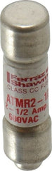 Ferraz Shawmut - 600 VAC/VDC, 2.5 Amp, Fast-Acting General Purpose Fuse - Clip Mount, 1-1/2" OAL, 100 at DC, 200 at AC kA Rating, 13/32" Diam - Exact Tooling