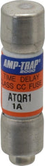 Ferraz Shawmut - 300 VDC, 600 VAC, 1 Amp, Time Delay General Purpose Fuse - Clip Mount, 1-1/2" OAL, 100 at DC, 200 at AC kA Rating, 13/32" Diam - Exact Tooling