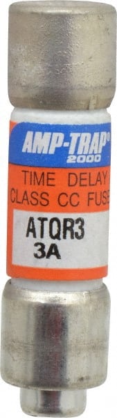 Ferraz Shawmut - 300 VDC, 600 VAC, 3 Amp, Time Delay General Purpose Fuse - Clip Mount, 1-1/2" OAL, 100 at DC, 200 at AC kA Rating, 13/32" Diam - Exact Tooling