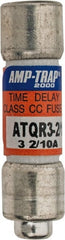 Ferraz Shawmut - 300 VDC, 600 VAC, 3.2 Amp, Time Delay General Purpose Fuse - Clip Mount, 1-1/2" OAL, 100 at DC, 200 at AC kA Rating, 13/32" Diam - Exact Tooling