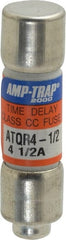 Ferraz Shawmut - 300 VDC, 600 VAC, 4.5 Amp, Time Delay General Purpose Fuse - Clip Mount, 1-1/2" OAL, 100 at DC, 200 at AC kA Rating, 13/32" Diam - Exact Tooling
