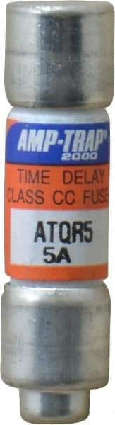 Ferraz Shawmut - 300 VDC, 600 VAC, 5 Amp, Time Delay General Purpose Fuse - Clip Mount, 1-1/2" OAL, 100 at DC, 200 at AC kA Rating, 13/32" Diam - Exact Tooling
