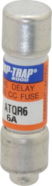 Ferraz Shawmut - 300 VDC, 600 VAC, 6 Amp, Time Delay General Purpose Fuse - Clip Mount, 1-1/2" OAL, 100 at DC, 200 at AC kA Rating, 13/32" Diam - Exact Tooling