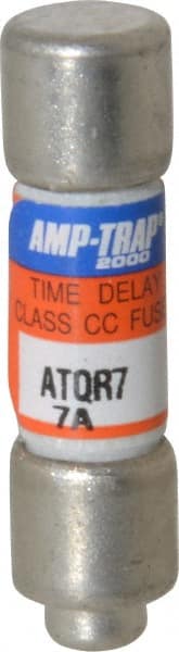 Ferraz Shawmut - 300 VDC, 600 VAC, 7 Amp, Time Delay General Purpose Fuse - Clip Mount, 1-1/2" OAL, 100 at DC, 200 at AC kA Rating, 13/32" Diam - Exact Tooling