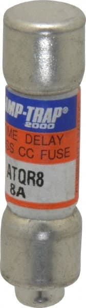 Ferraz Shawmut - 300 VDC, 600 VAC, 8 Amp, Time Delay General Purpose Fuse - Clip Mount, 1-1/2" OAL, 100 at DC, 200 at AC kA Rating, 13/32" Diam - Exact Tooling