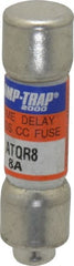 Ferraz Shawmut - 300 VDC, 600 VAC, 8 Amp, Time Delay General Purpose Fuse - Clip Mount, 1-1/2" OAL, 100 at DC, 200 at AC kA Rating, 13/32" Diam - Exact Tooling